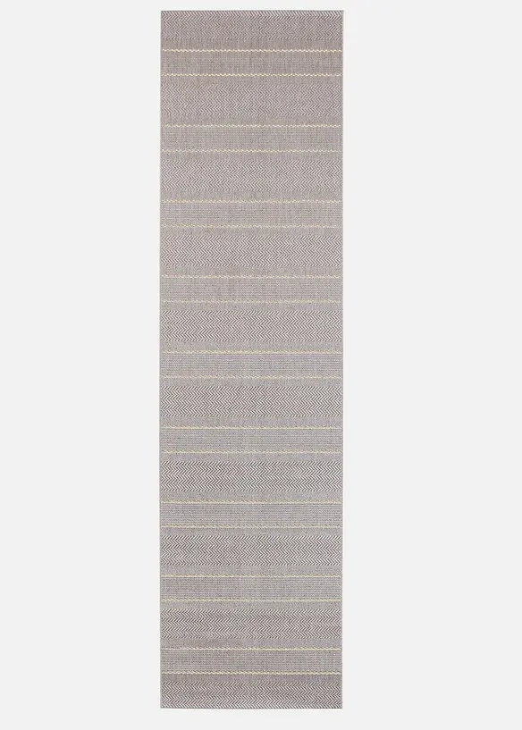 Tapis de passage intérieur et extérieur à rayures discrètes, bonprix