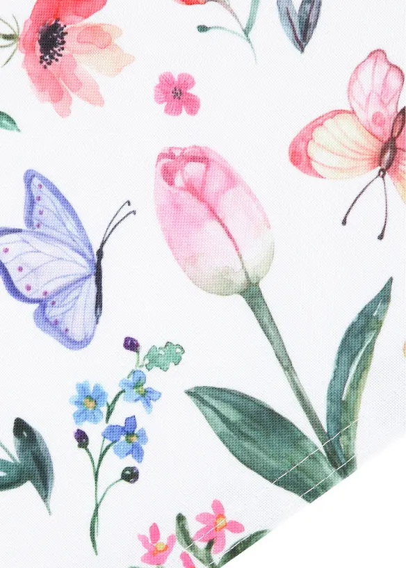 Lot de 4 sets de table avec imprim&eacute; fleurs, bonprix