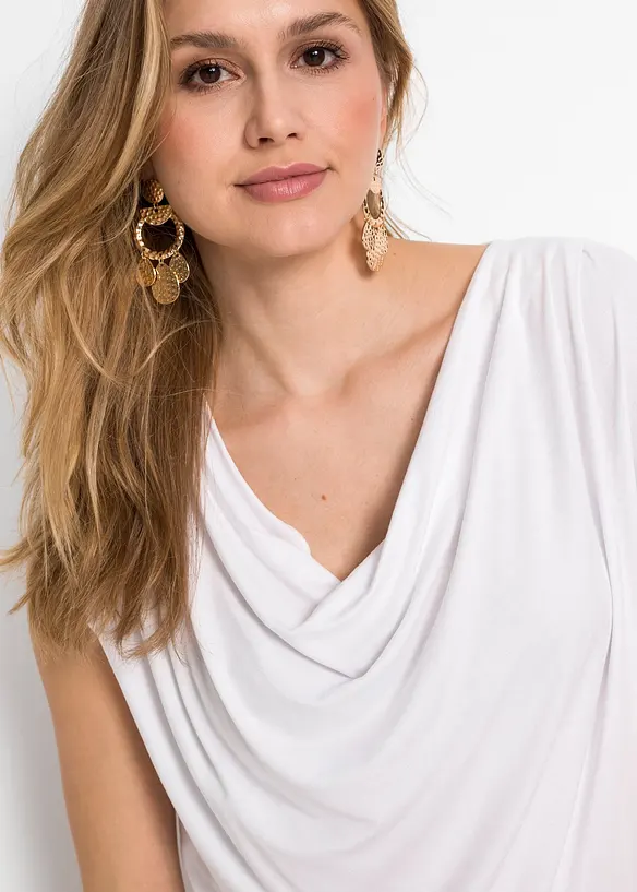 Wasserfall-Shirt aus Viskose-Mix, bonprix