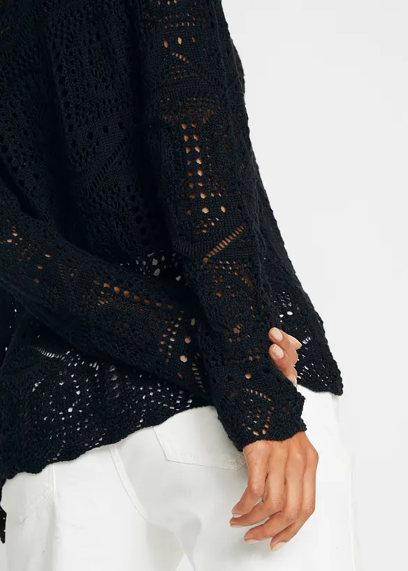 Ajour-Strickjacke, bonprix