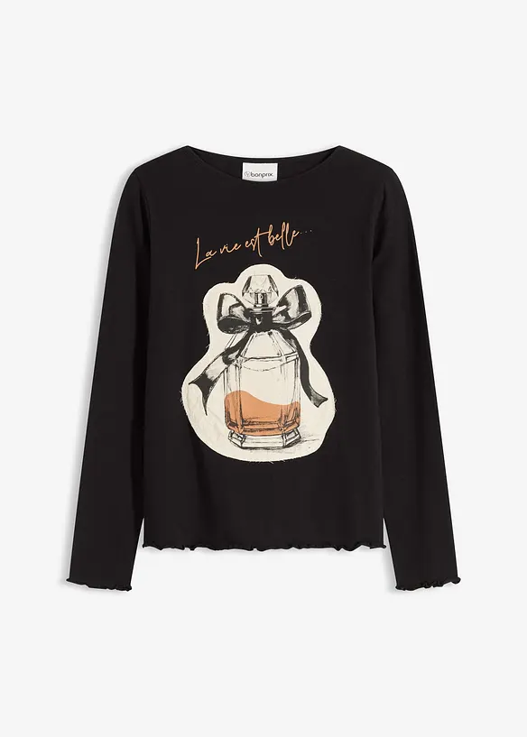 Langarmshirt aus Baumwollstretch, bonprix