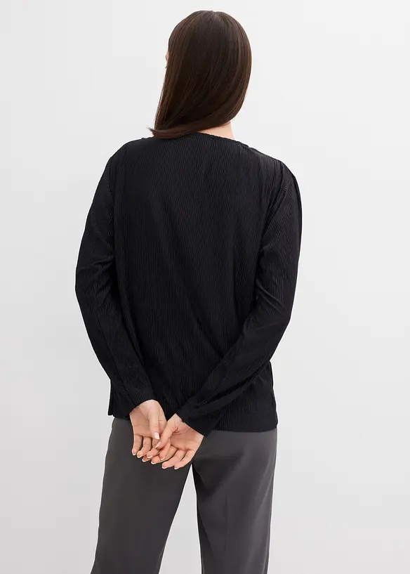Langarmshirt mit Struktureffekt, bonprix