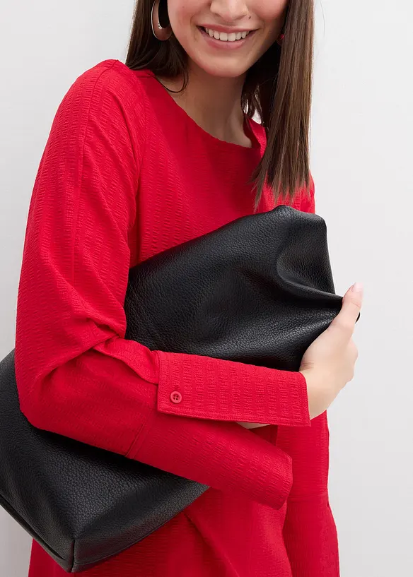 Minikleid aus strukturiertem Material, bonprix