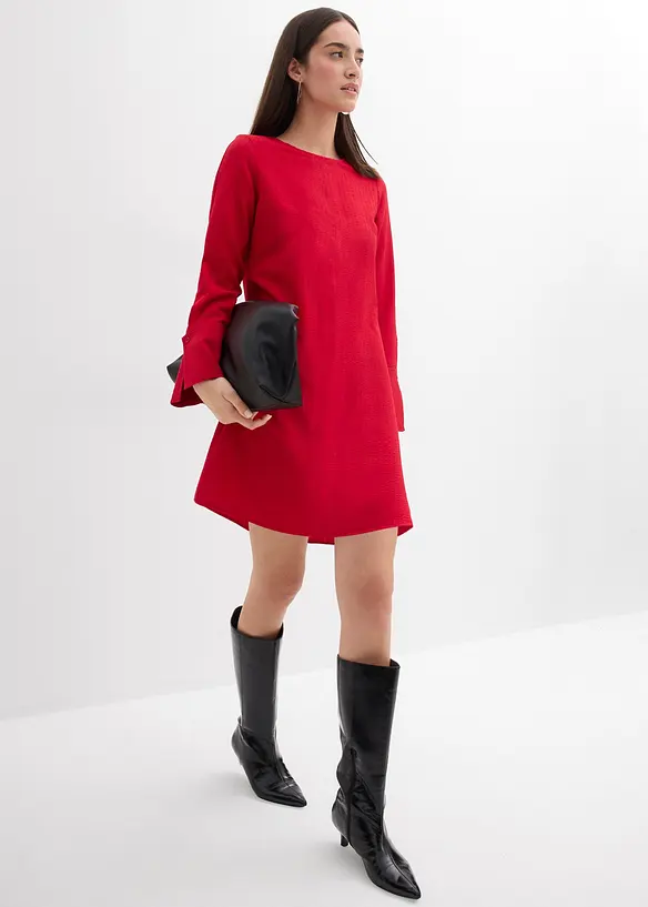 Minikleid aus strukturiertem Material, bonprix
