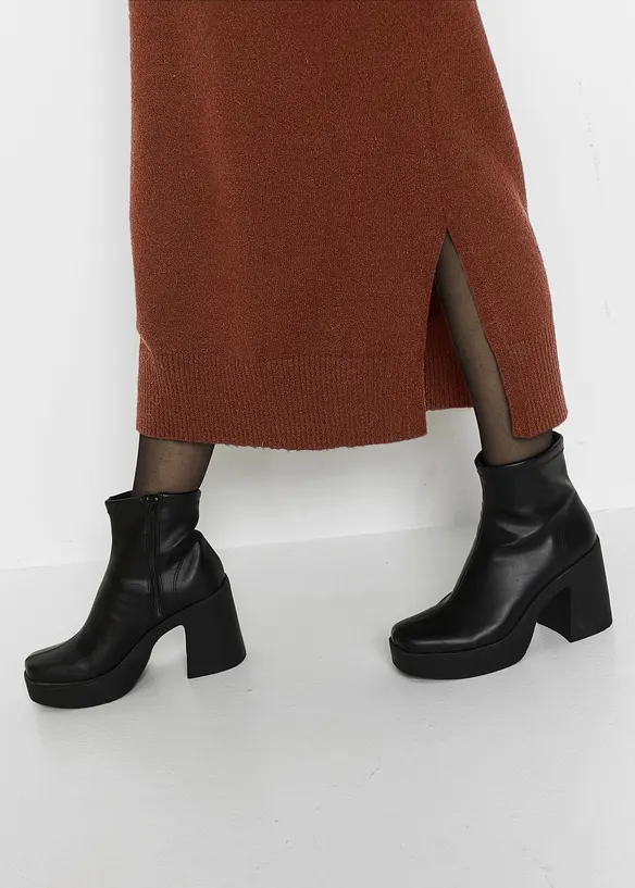 Robe oversize en maille, longueur midi, bonprix