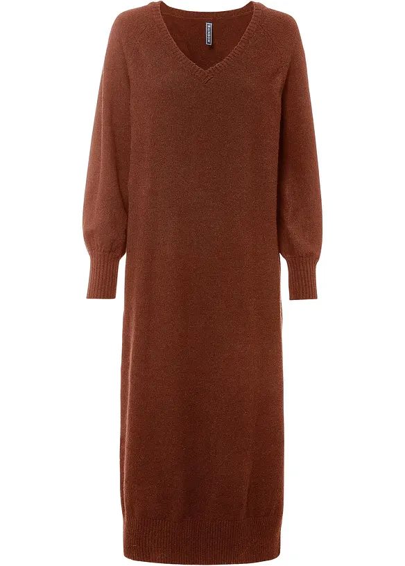 Robe oversize en maille, longueur midi, bonprix