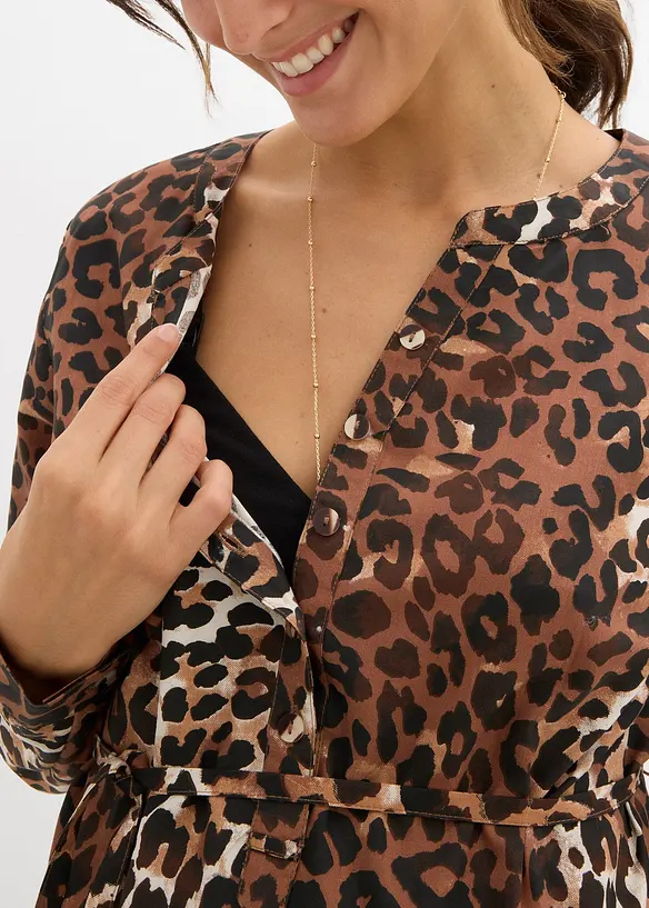 Robe-chemise de grossesse et d&rsquo;allaitement en viscose fluide, bonprix