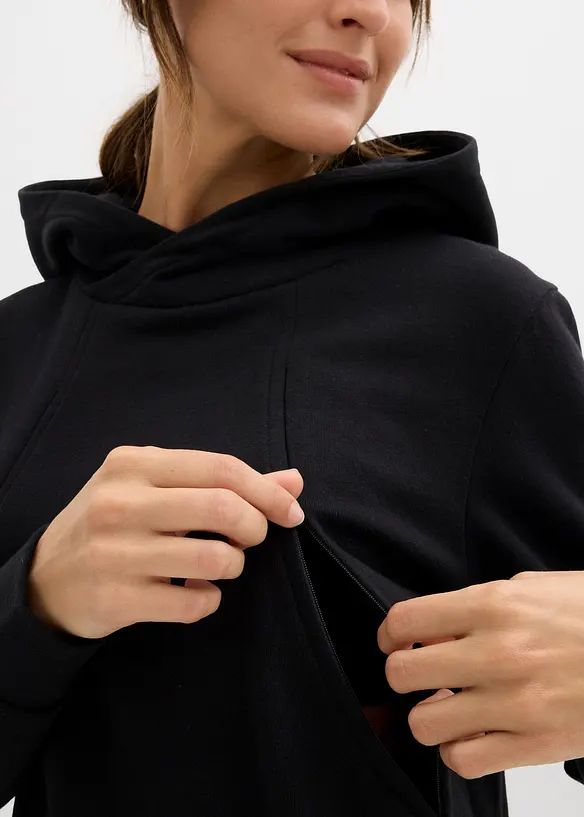 Robe de grossesse et d&rsquo;allaitement en molleton de coton, bonprix