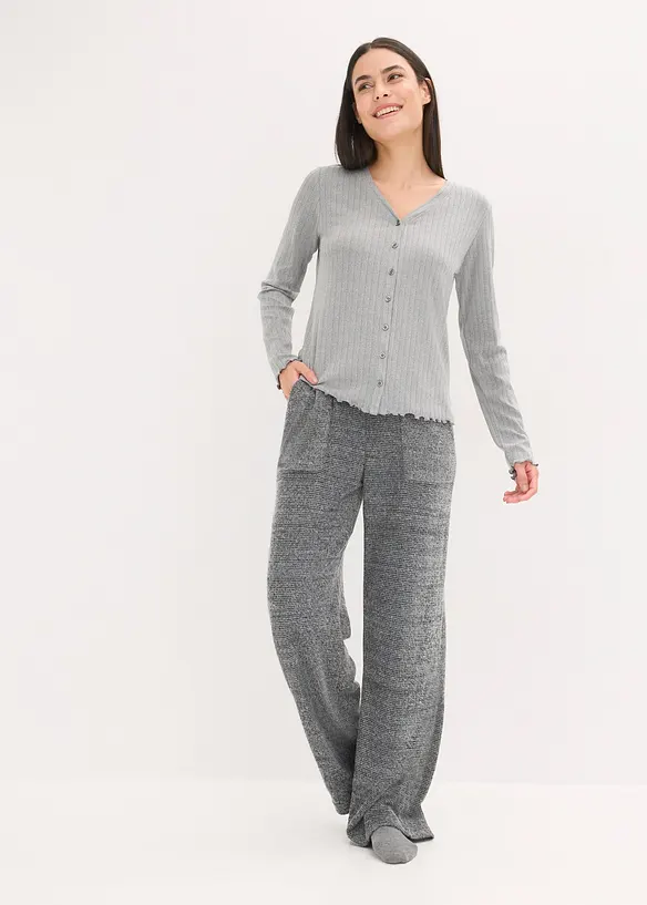 Loungewear Hose aus kuscheligem Chenille, bonprix