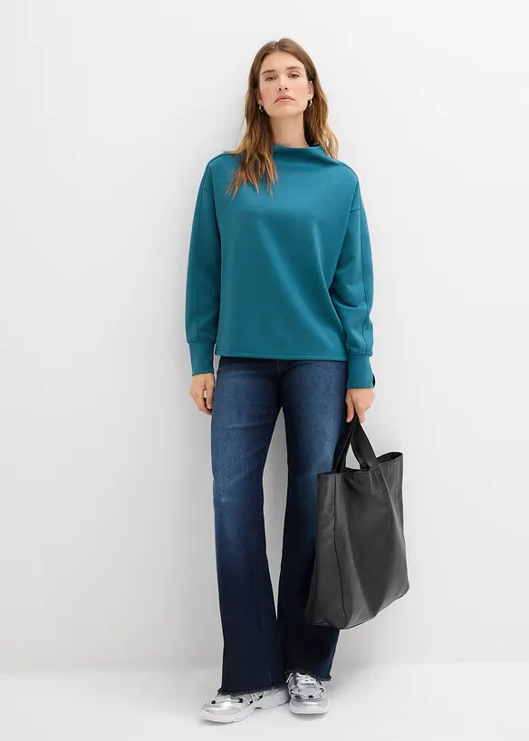 Sweat oversize en matière néoprène douce, bonprix
