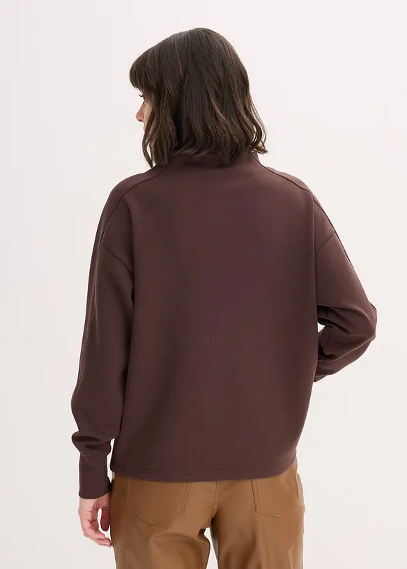 Oversize Sweatshirt aus weichem Scuba, bonprix