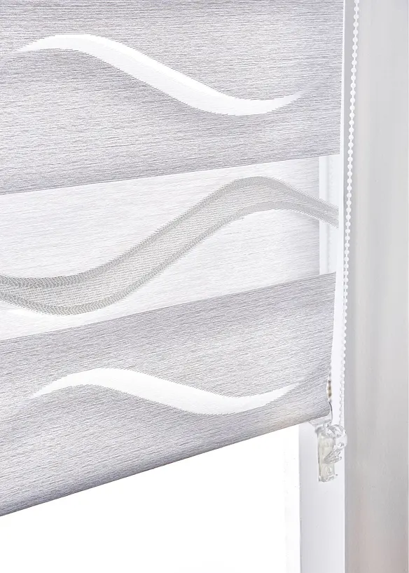 Store enrouleur double jacquard bicolore, bonprix