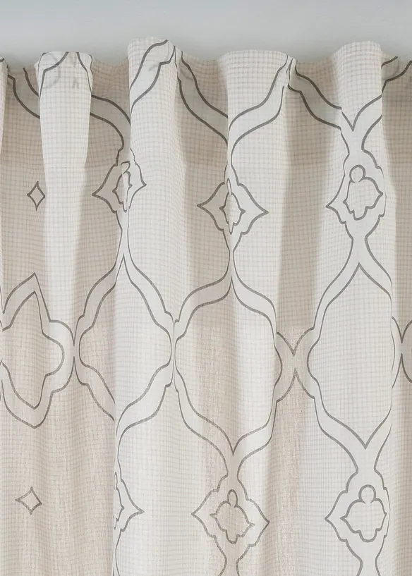 Voilage en polyester recyclé (1 pce), bonprix