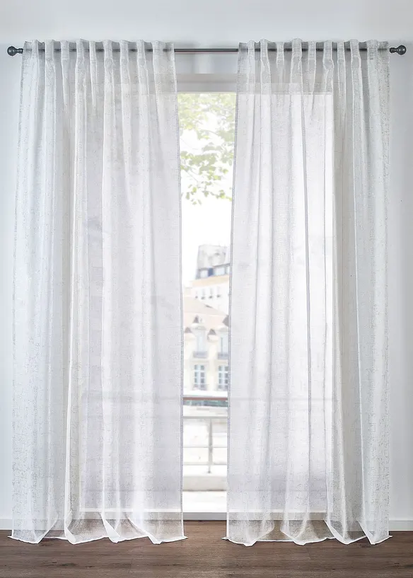 Voilage avec polyester recyclé (1 pce), bonprix