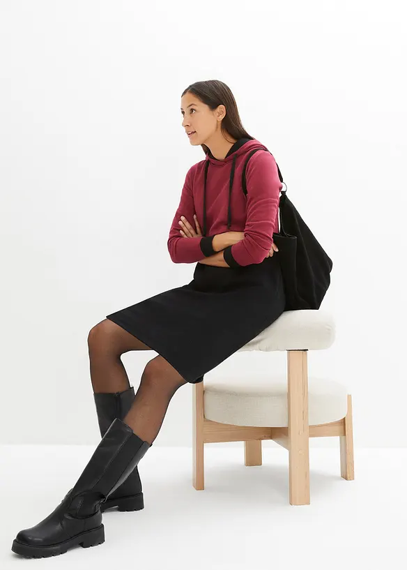 2-in-1 Umstands- und Still-Sweatkleid, bonprix