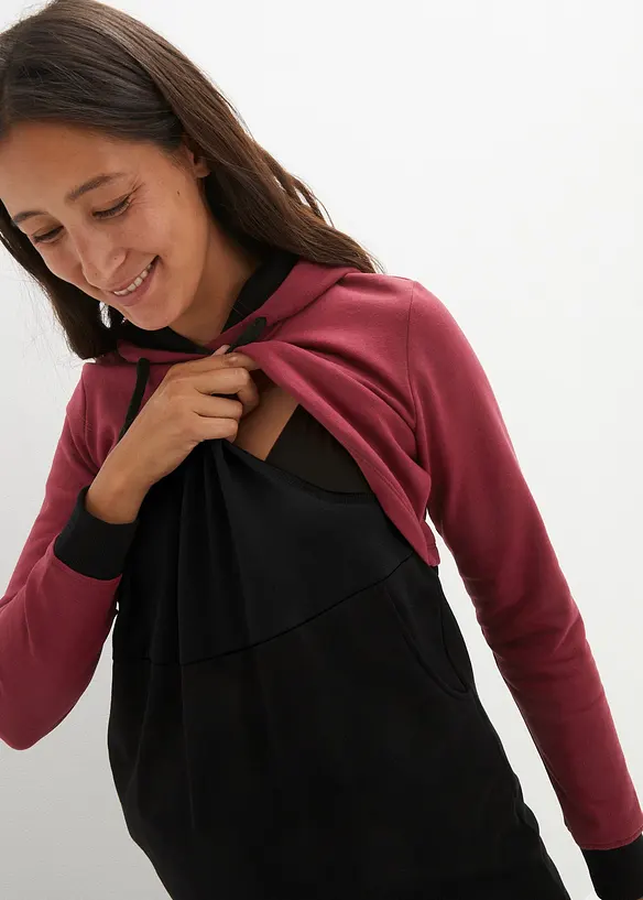 Robe sweat de grossesse/allaitement, bonprix