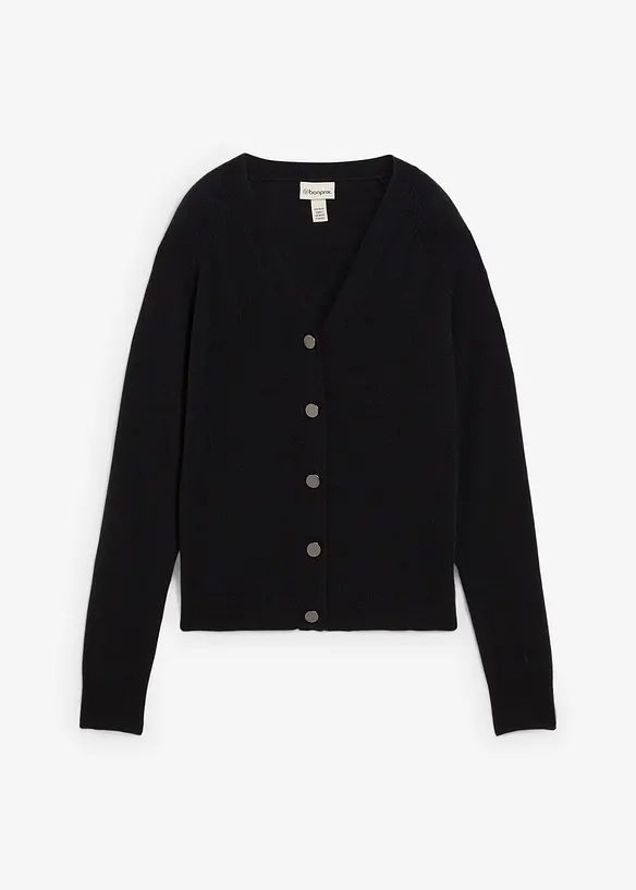 Cashmerestrickjacke mit Good Cashmere Standard®-Anteil, bonprix