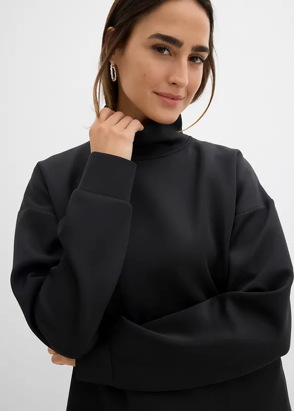 Scuba-Shirt mit Stehkragen, bonprix