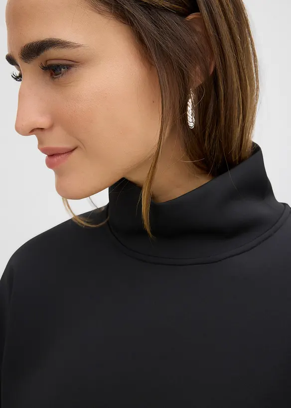 Scuba-Shirt mit Stehkragen, bonprix