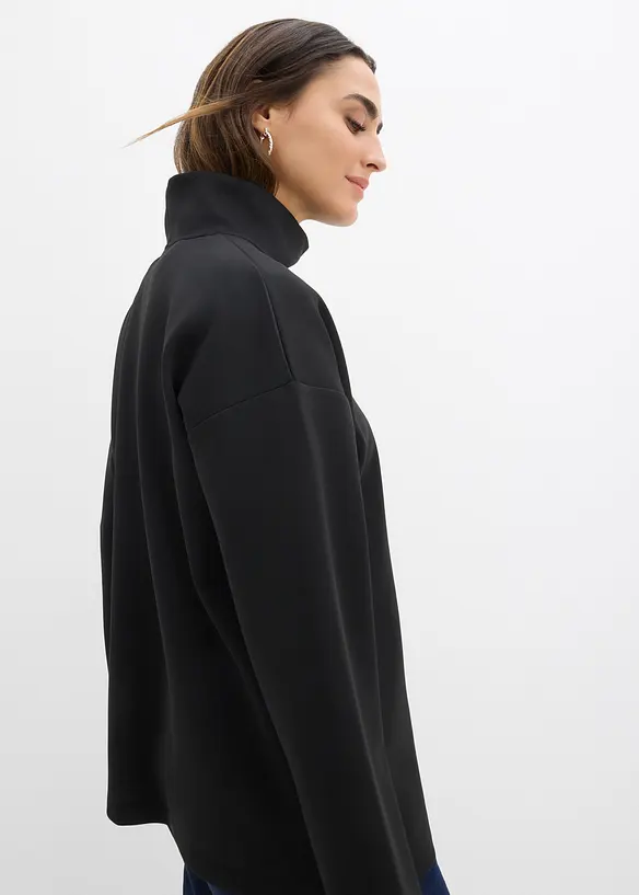 Scuba-Shirt mit Stehkragen, bonprix