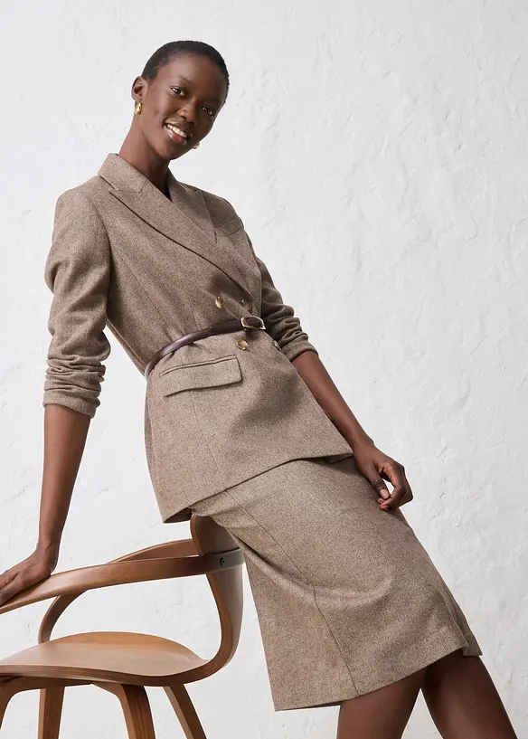 Blazer en laine majoritaire, bonprix