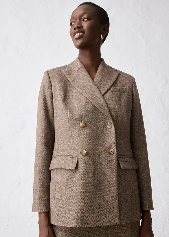 Blazer en laine majoritaire, bonprix
