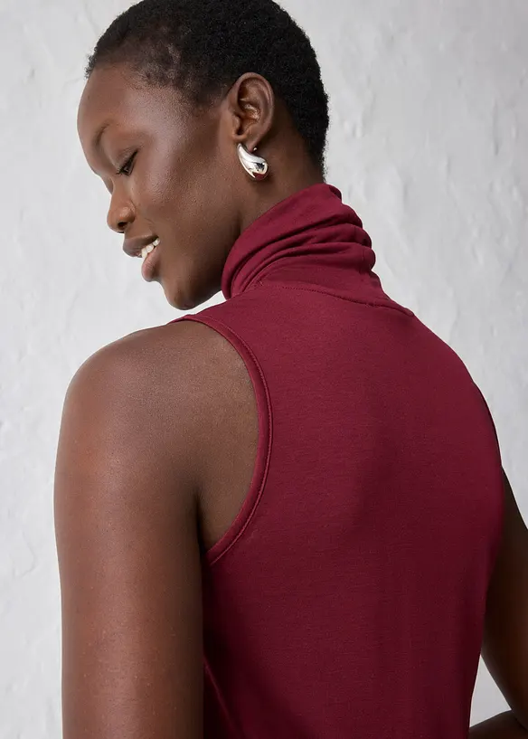 Top en jersey avec laine, bonprix
