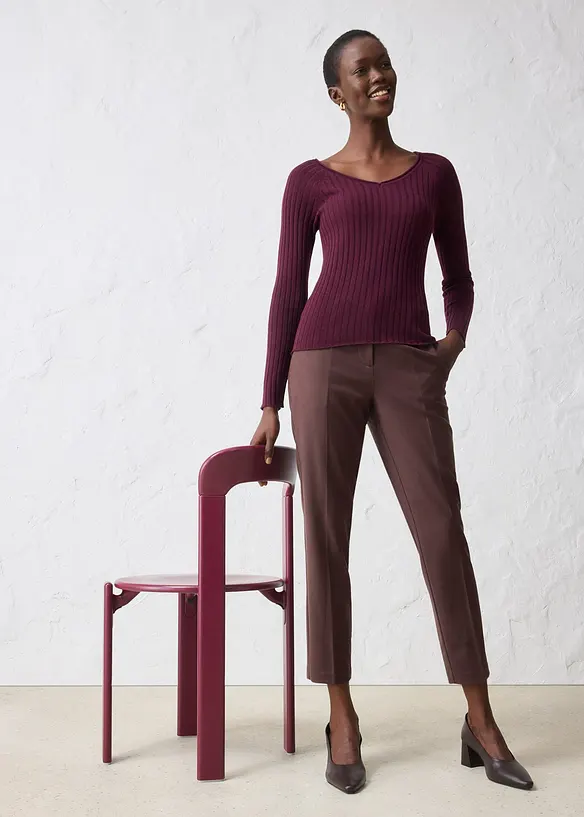 Pull en fine maille de laine mérinos, bonprix
