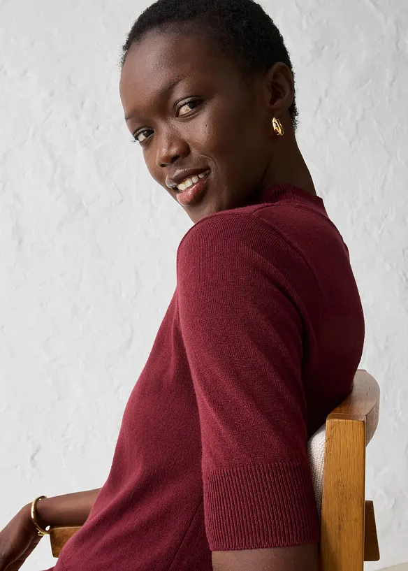 Rollkragenpullover aus weichem Woll-Mix, bonprix