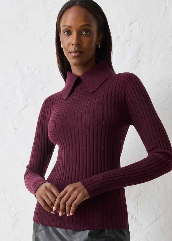 Feinstrickpullover aus Merinowolle, bonprix