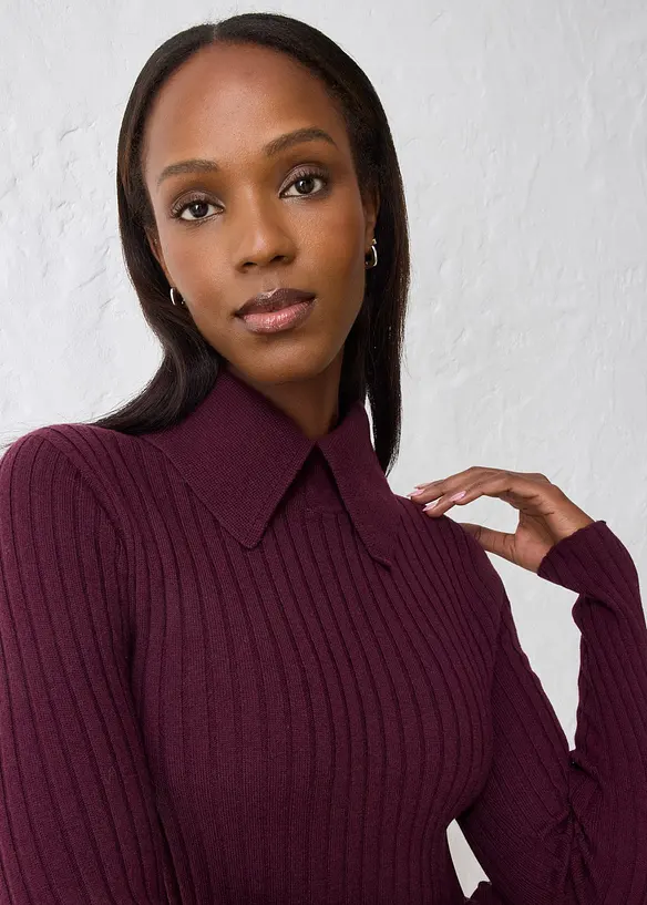 Feinstrickpullover aus Merinowolle, bonprix