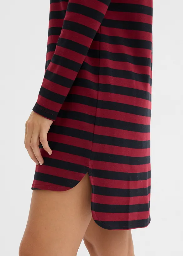 Vokuhila-Kleid aus schwerer reiner Baumwolle, bonprix