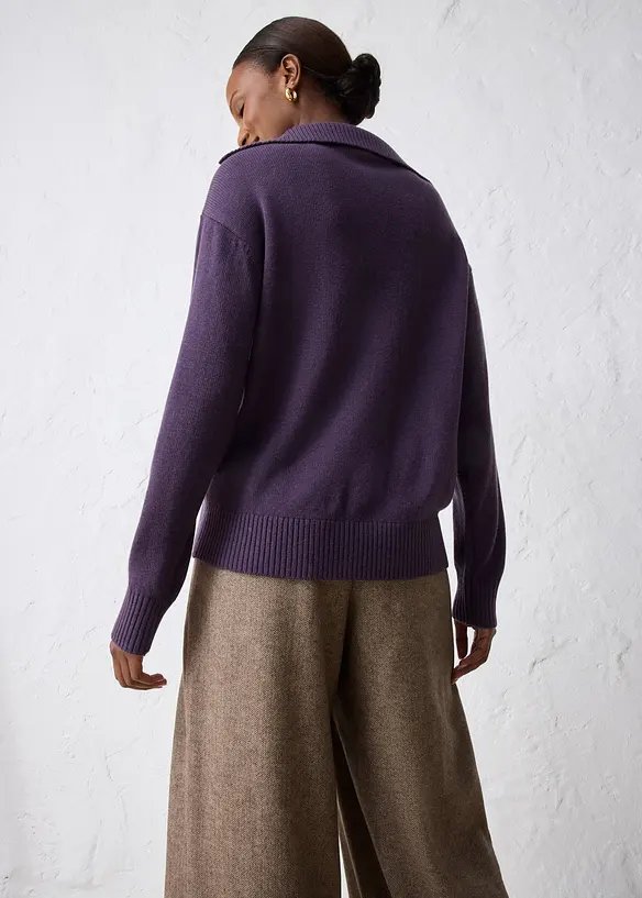 Pull camionneur en laine mérinos, bonprix