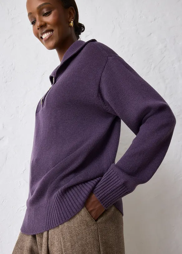 Pull camionneur en laine mérinos, bonprix