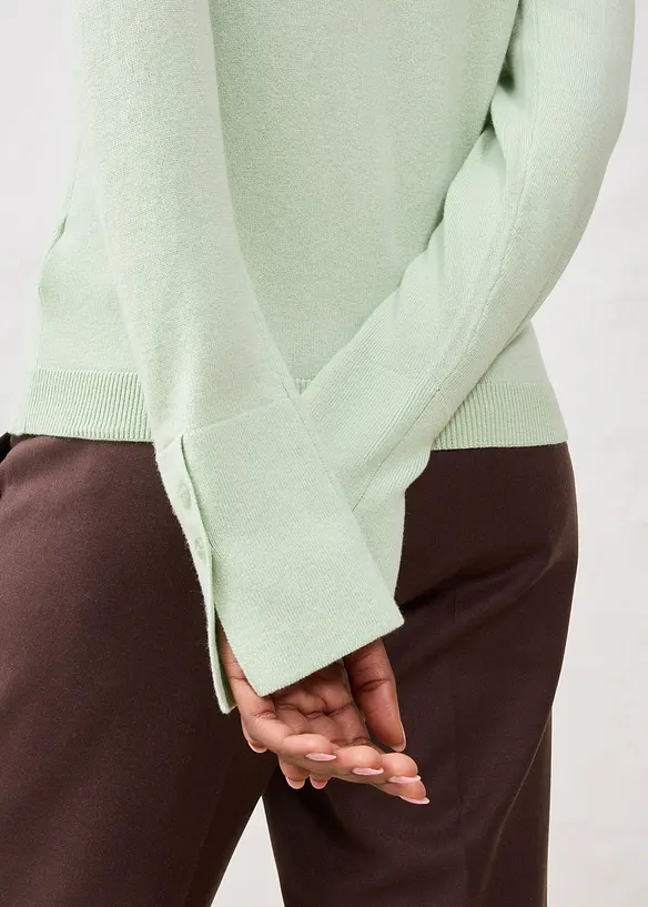 Pull doux en fine laine mélangée, bonprix