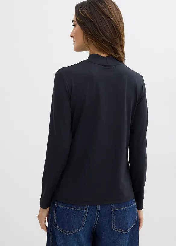 Langarmshirt mit Stehkragen, bonprix