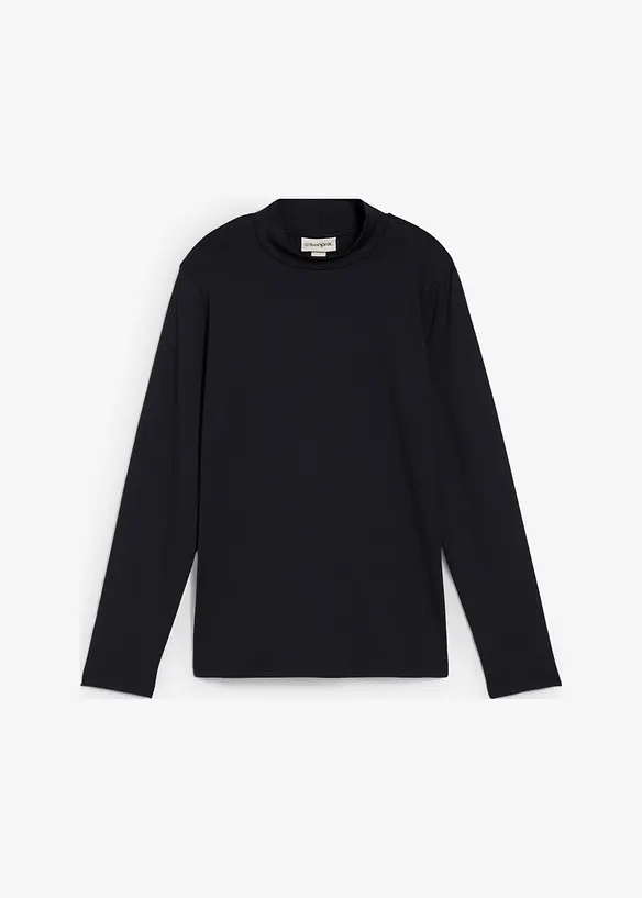 Langarmshirt mit Stehkragen, bonprix