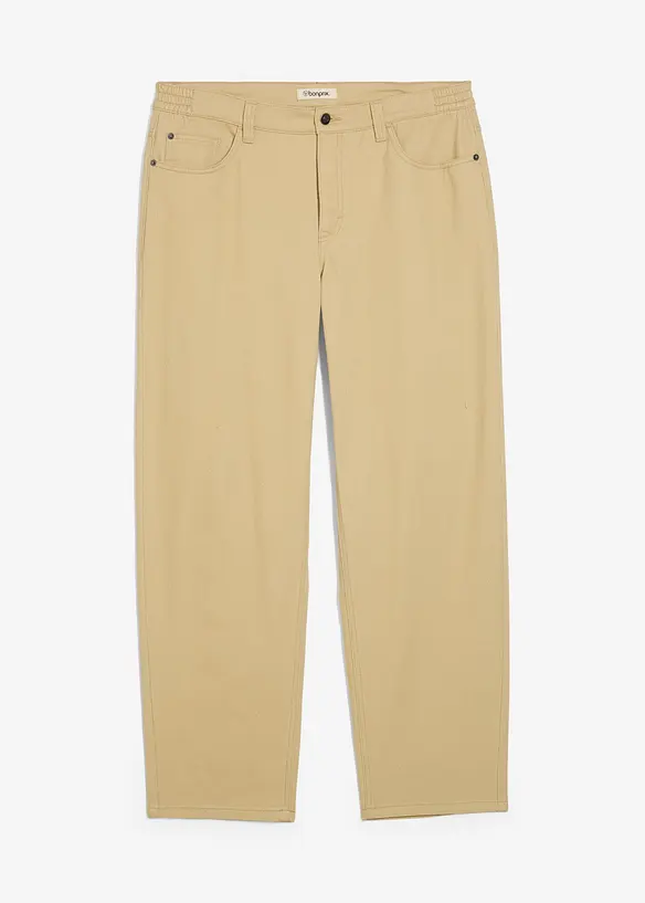 Relaxed Fit Twillhose mit Komfortbund, Straight, bonprix