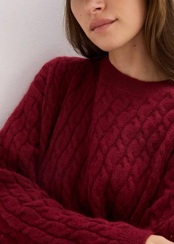 Pullover mit Zopfmuster, bonprix