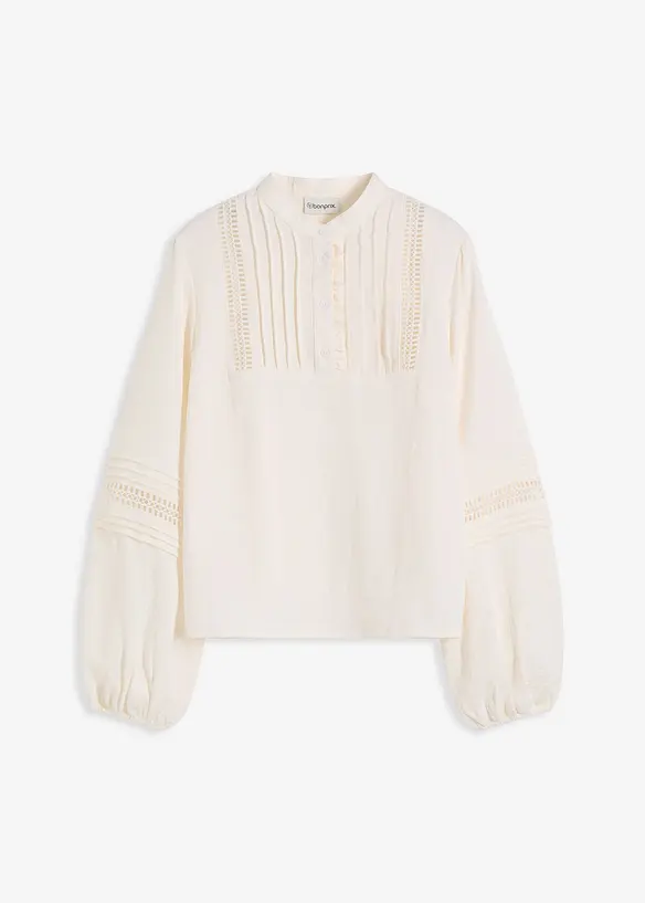 Oversize-Bluse mit Verzierungen, bonprix