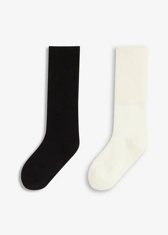 Kuschelsocken mit breitem Umschlag (2er Pack), bonprix