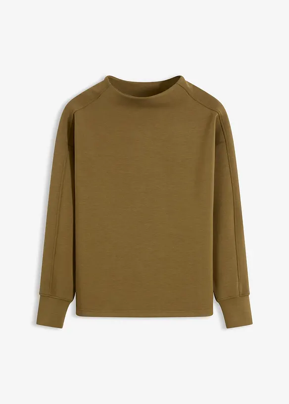 Oversize Sweatshirt aus weichem Scuba, bonprix