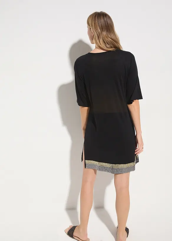 Transparente Strandtunika aus Viskose, bonprix
