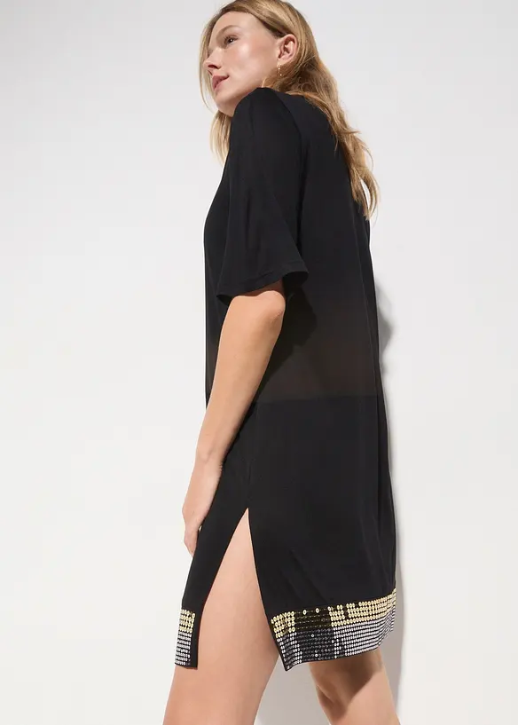 Transparente Strandtunika aus Viskose, bonprix