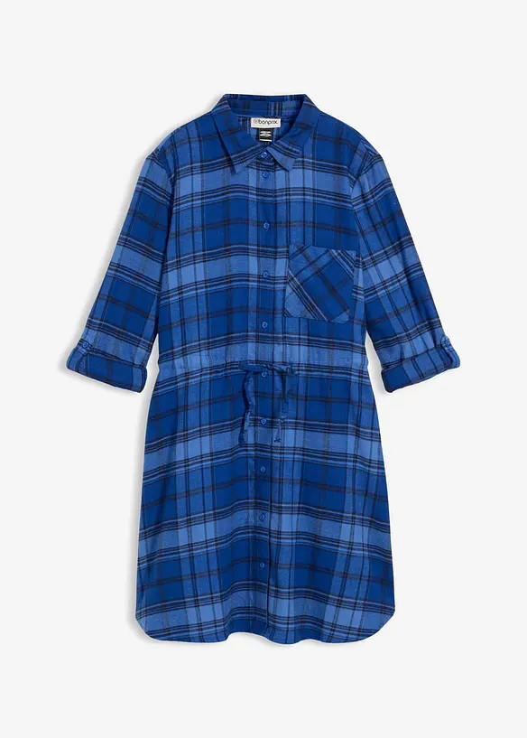Robe-chemise en flanelle, bonprix
