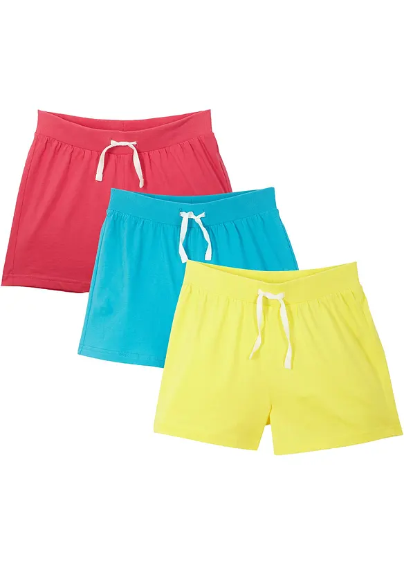 Jersey-Shorts aus reiner Bio-Baumwolle (3er Pack), bonprix