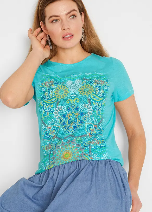 T-Shirt aus reiner Baumwolle, bonprix