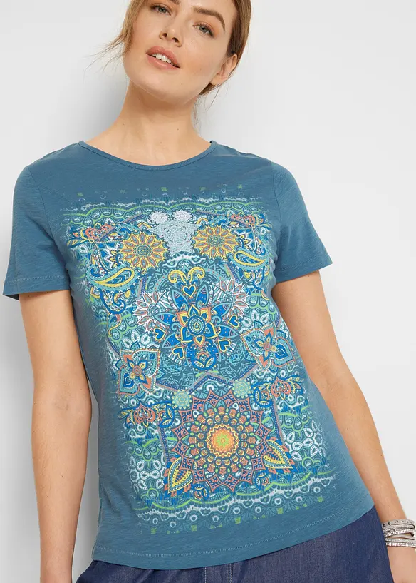 T-Shirt aus reiner Baumwolle, bonprix