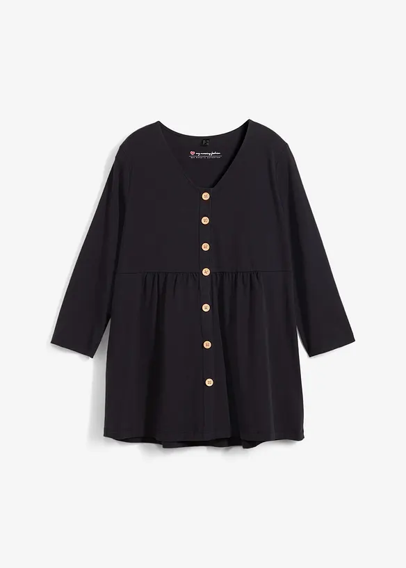 2-in-1 Umstandsshirt und Stillshirt aus Bio-Baumwolle, bonprix