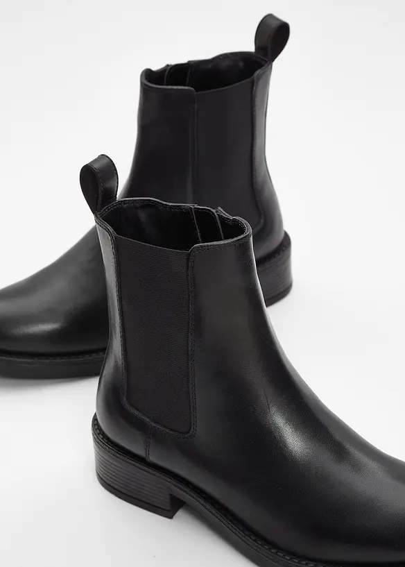 Bottines Chelsea en cuir, bonprix